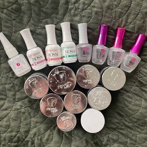Revel nail dip powder bundle 9 colors, mostly new